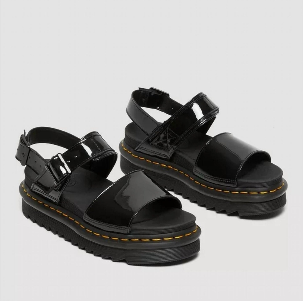 Dr. Martens  voss women's patent leather strap sandal